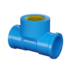 Tê 90° Sold/Rosca Azul Fortlev